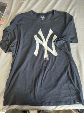 47 shirt Size XXL black short sleeve with white NY logo